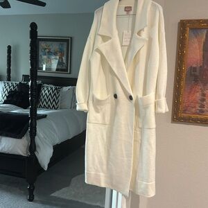 Show Me Your MuMu cream sweater jacket size M NWT